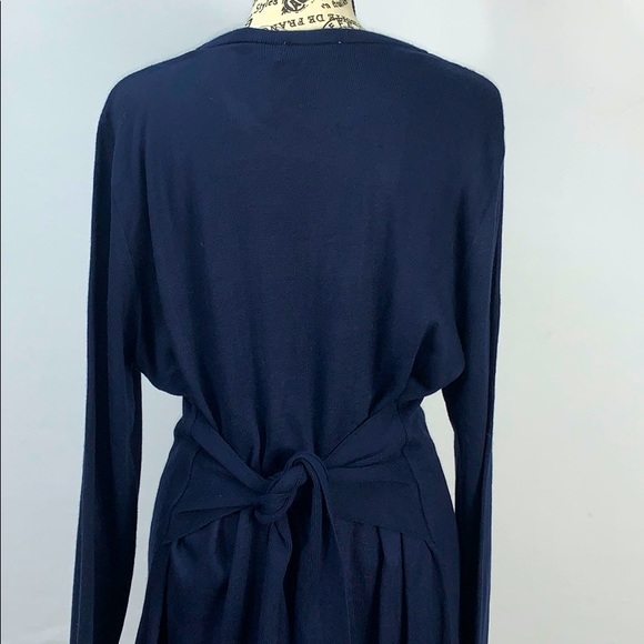 NWT ASOS Knit Dress Navy Size 18 - Picture 9 of 9